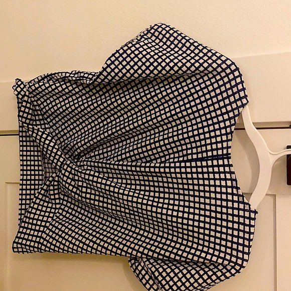 Zara Tops - White and blue